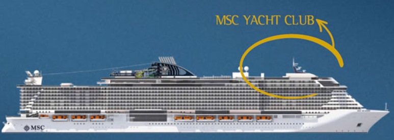 Kannet laivasta  MSC Seaside