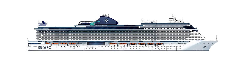 Kannet laivasta  MSC Seashore